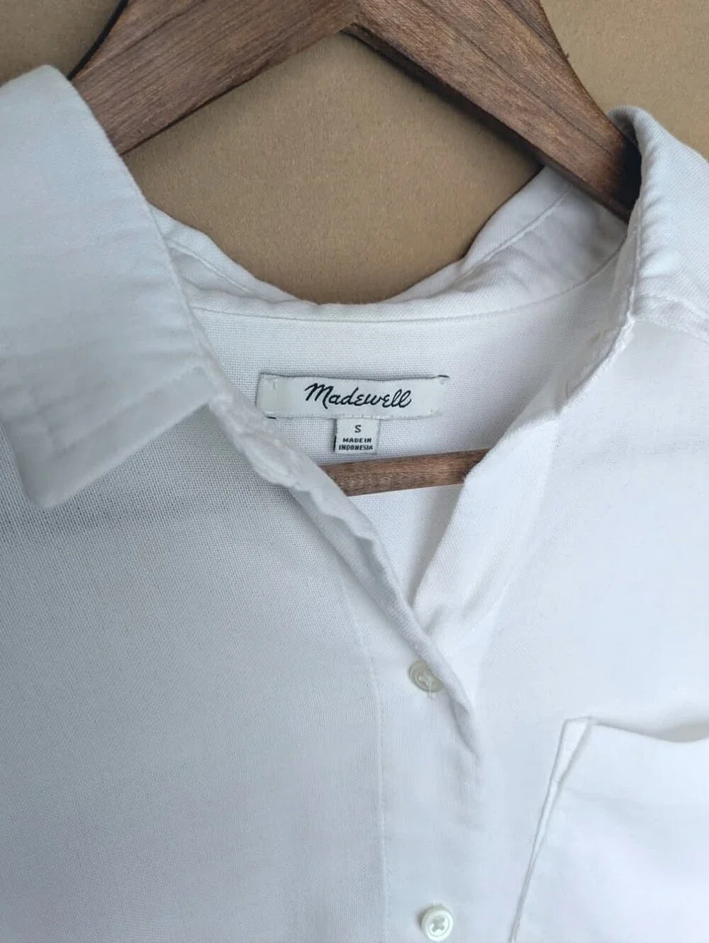 Madewell tag size